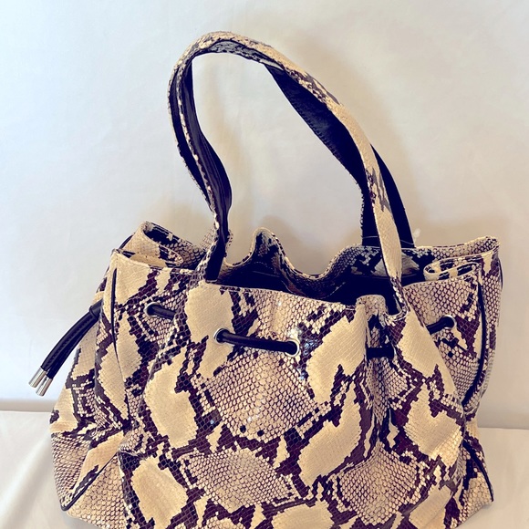 Donald J. Pliner Medium Size Snake Skin (Embossed) Bag - Picture 4 of 16